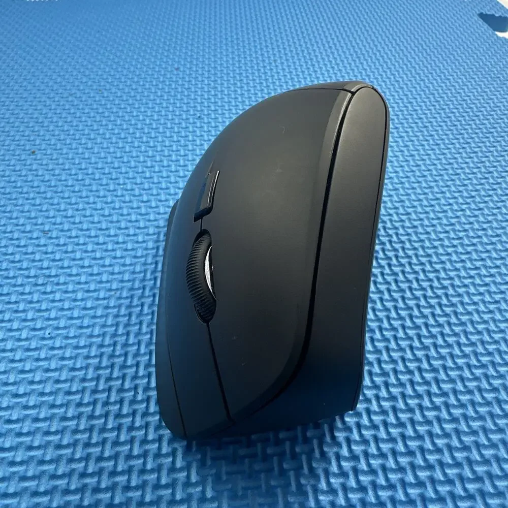 Bluetooth Wireless Vertical Mouse Black - Silent Noiseless Ergonomic Design